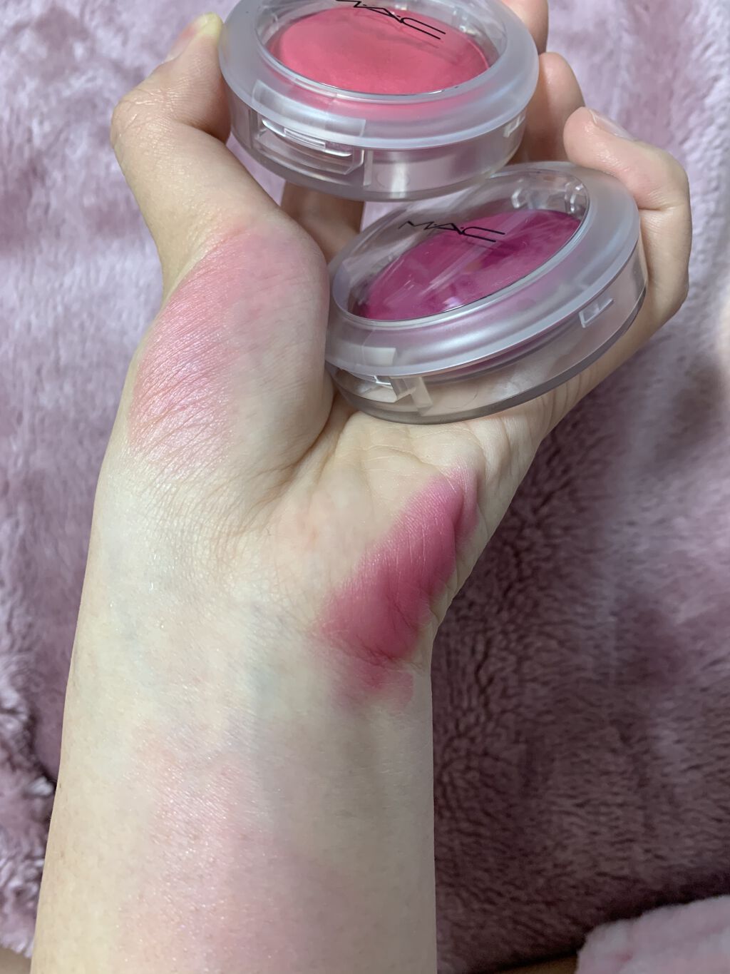 グロー プレイ ブラッシュ/M・A・C/ジェル・クリームチークを使ったクチコミ（2枚目）