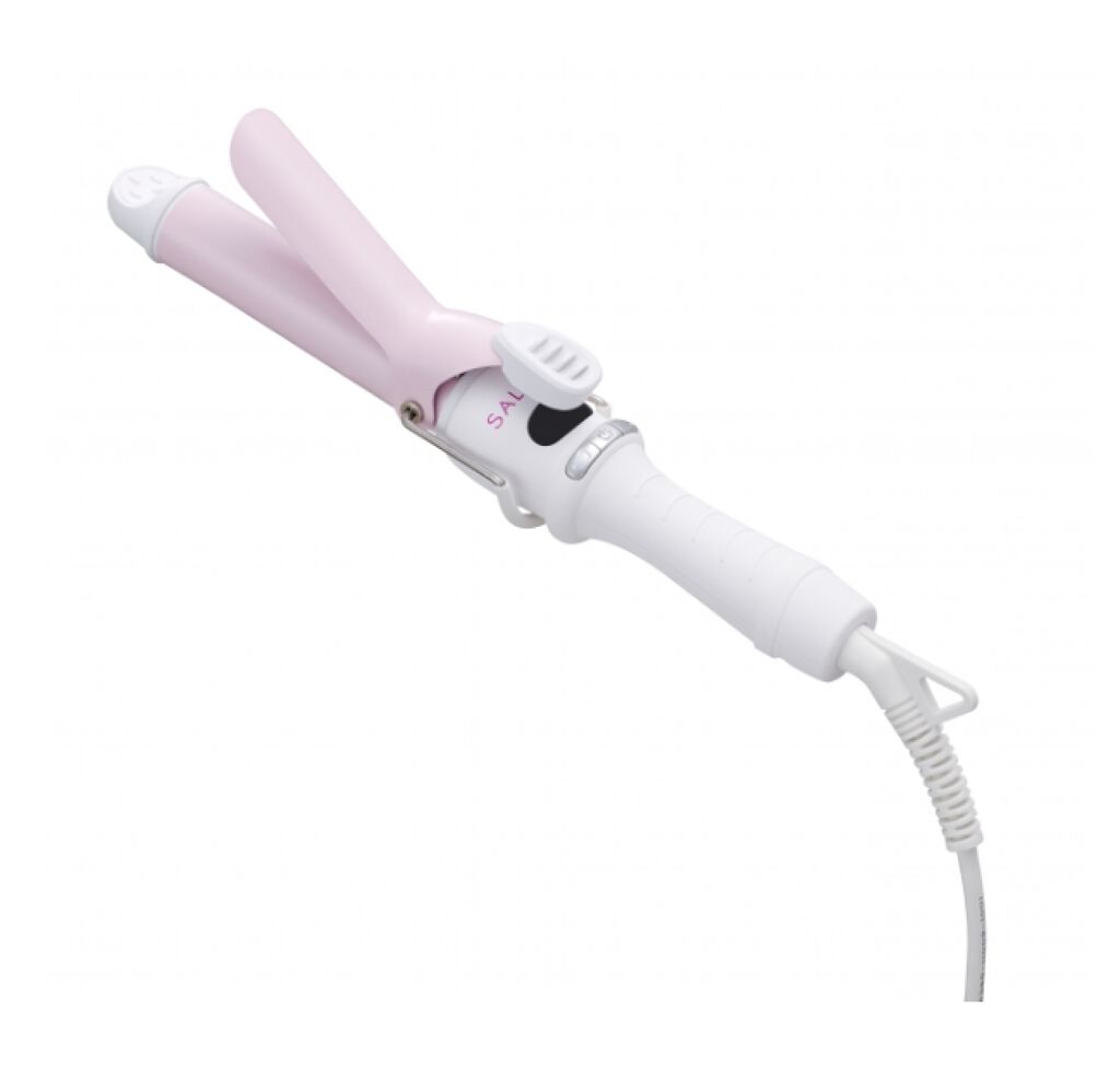 SALONIA ミニ セラミックカール ヘアアイロン (pale pink)