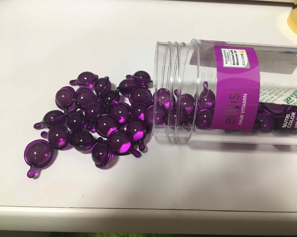 ヘアーオイル【ニュートリカラー】/ellips/ヘアオイルを使ったクチコミ（3枚目）