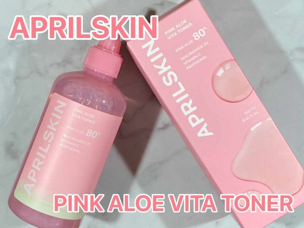 ピンクアロエビタトナー/APRILSKIN/化粧水を使ったクチコミ(1枚目)