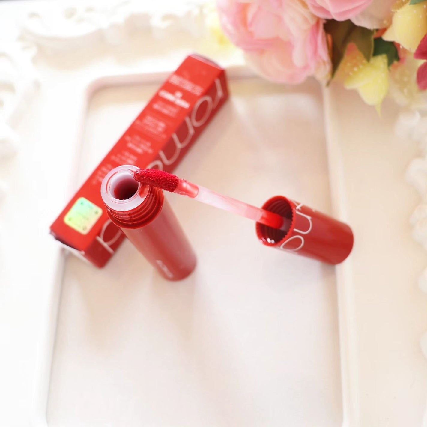 ジューシーラスティングティント/rom&nd/リップティントを使ったクチコミ(5枚目)