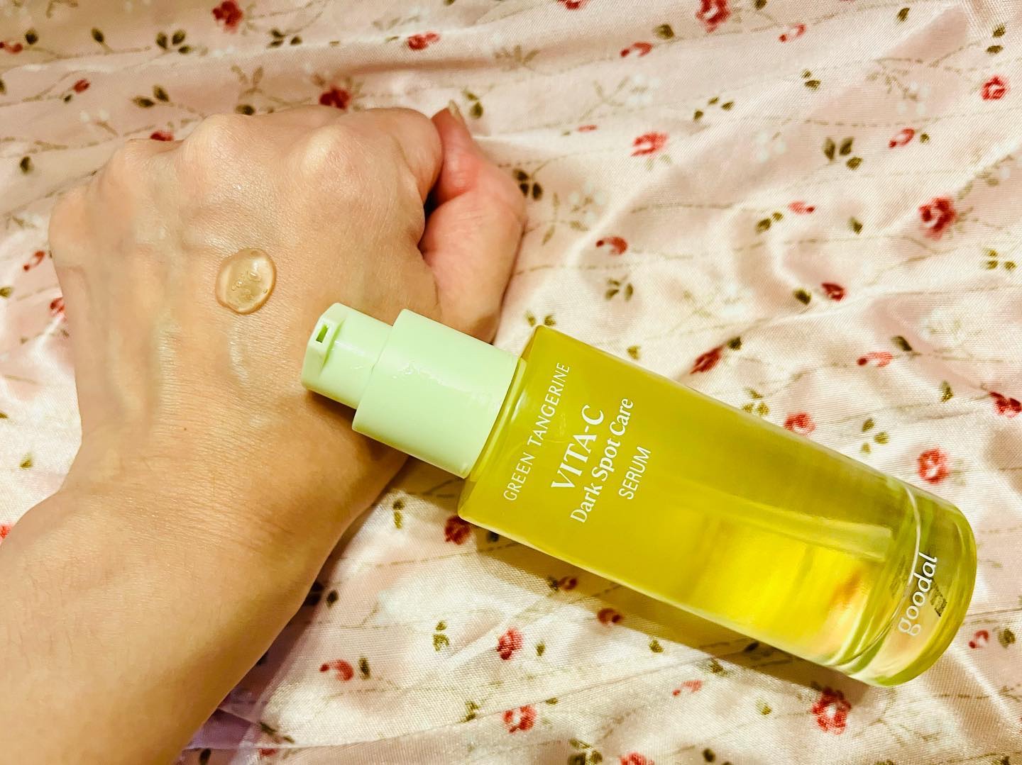 グリーンタンジェリン ビタCダークスポットケアパッド/goodal/トナーパッドを使ったクチコミ（2枚目）