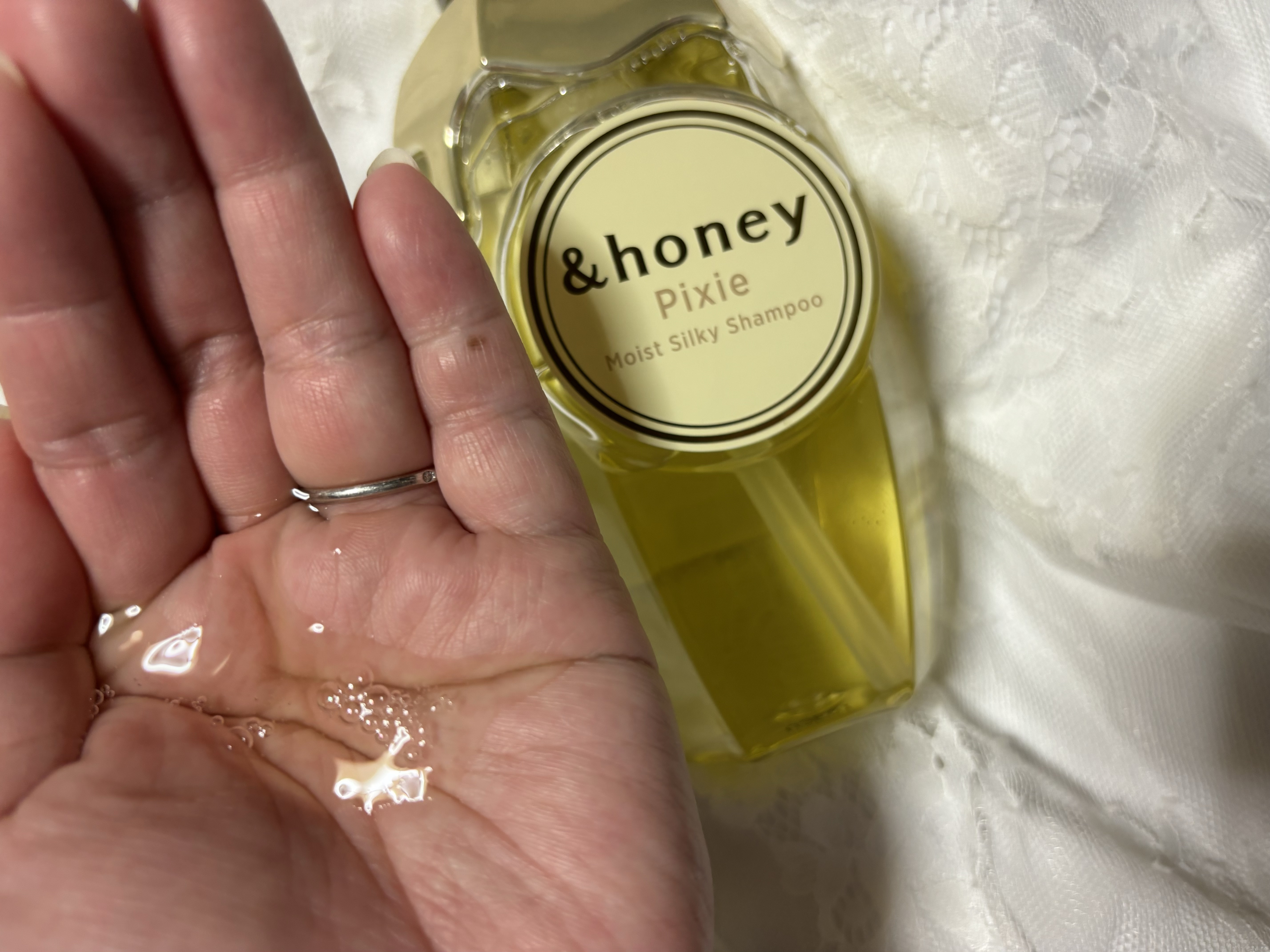 アンドハニー ピクシー モイストシルキー シャンプー1.0/ヘアトリートメント2.0/&honey/市販シャンプーを使ったクチコミ（3枚目）