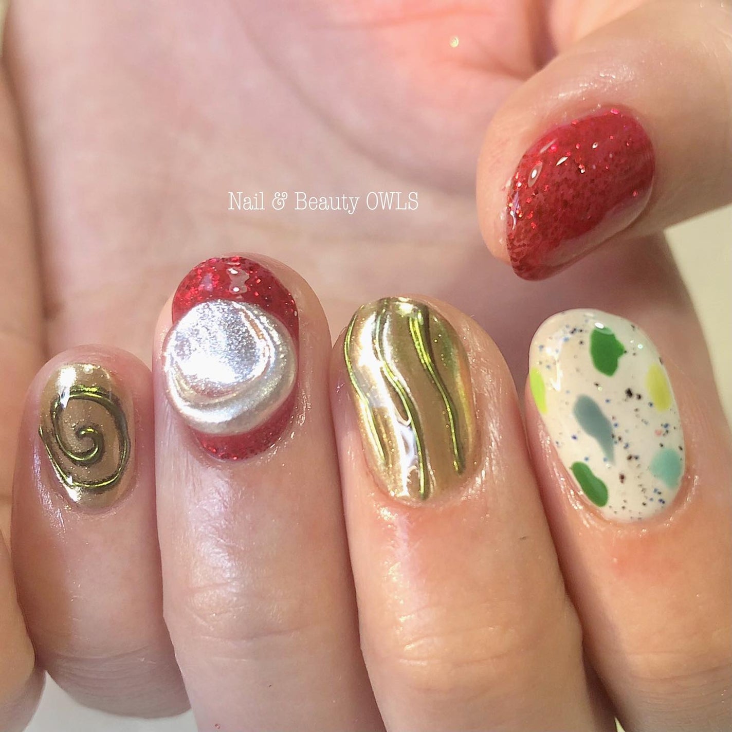 ぴよこれいと あうるす on LIPS 「🎄🦌🎅🎁💝🎉🍰🍗🍷🎂🎄先取りクリスマス。左右対称のオーダー。ゴ..」(2枚目)