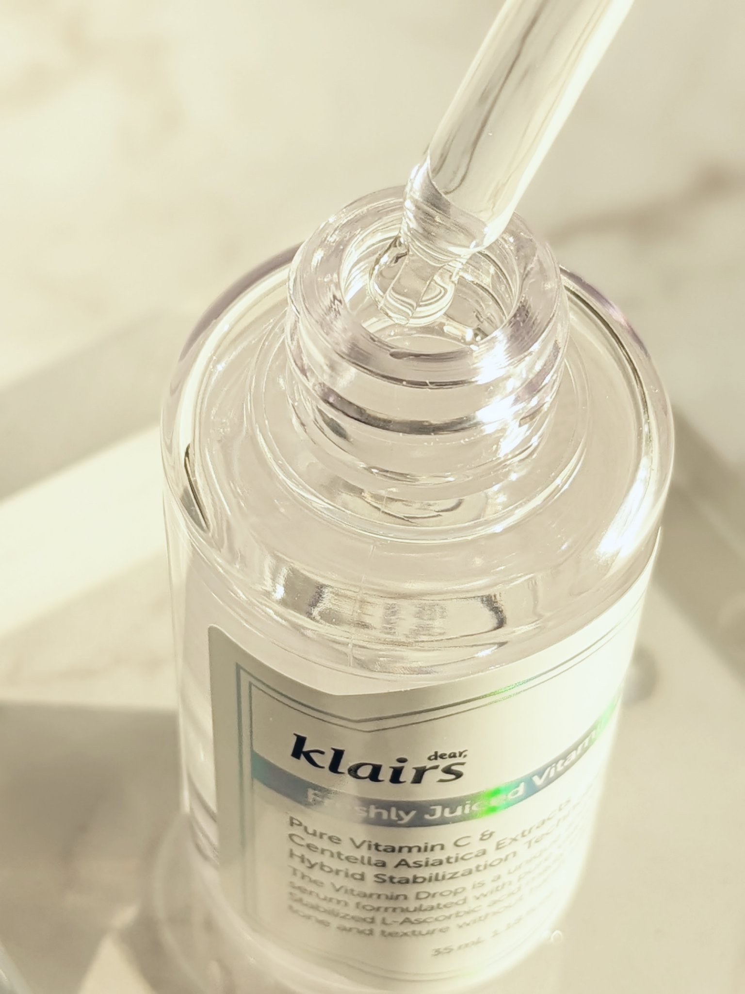 フレッシュリージュースドビタミンドロップ(35ml)/Klairs/美容液を使ったクチコミ（3枚目）