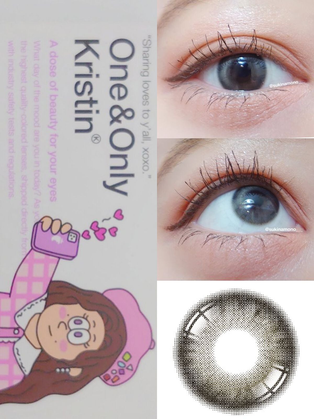 One & Only Kristin/Hapa kristin/カラーコンタクトレンズを使ったクチコミ(2枚目)