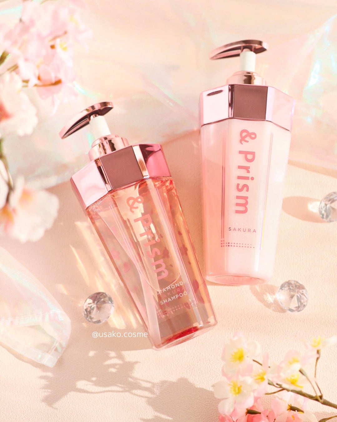 ダイヤモンドサクラ トリプルセット シャンプー/ヘアトリートメント/ヘアパック/&Prism/市販シャンプーを使ったクチコミ(6枚目)