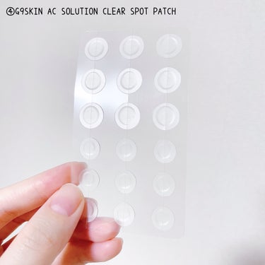 AC SOLUTION CLEAR SPOT PATCH/G9SKIN/にきびパッチを使ったクチコミ（5枚目）