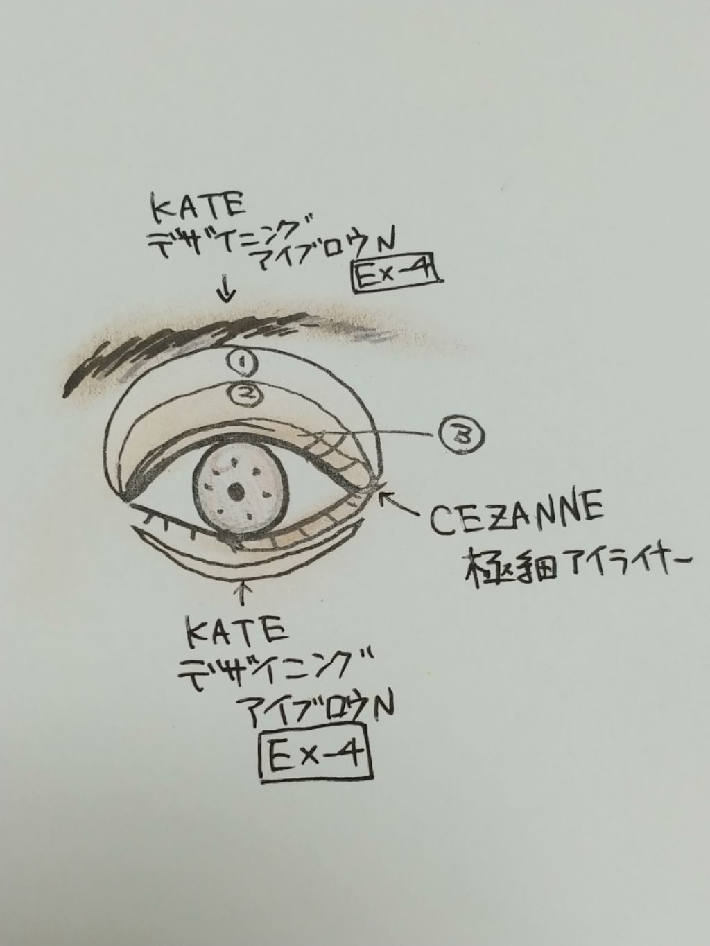 極細 アイライナーR/CEZANNE/リキッドアイライナーを使ったクチコミ（3枚目）