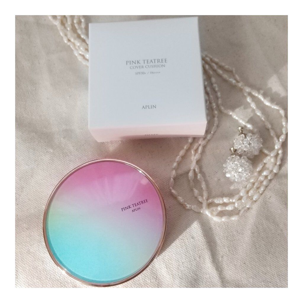 ピンクティーツリーカバークッション/APLIN/クッションファンデーションを使ったクチコミ(1枚目)