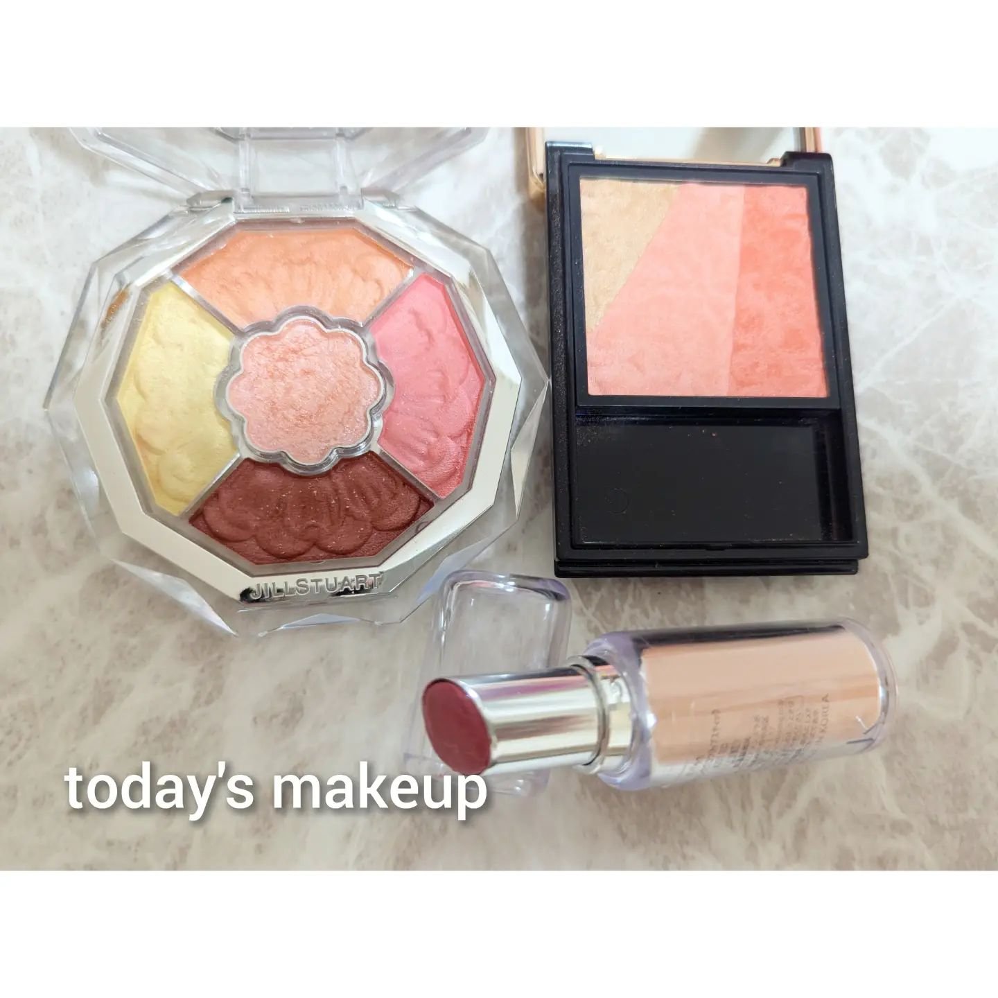 ジルスチュアート ブルームクチュール アイズ　ジュエルドブーケ 08 peony sunstone<パステルペタルハーモニー>（限定）/JILL STUART/アイシャドウパレットを使ったクチコミ（1枚目）