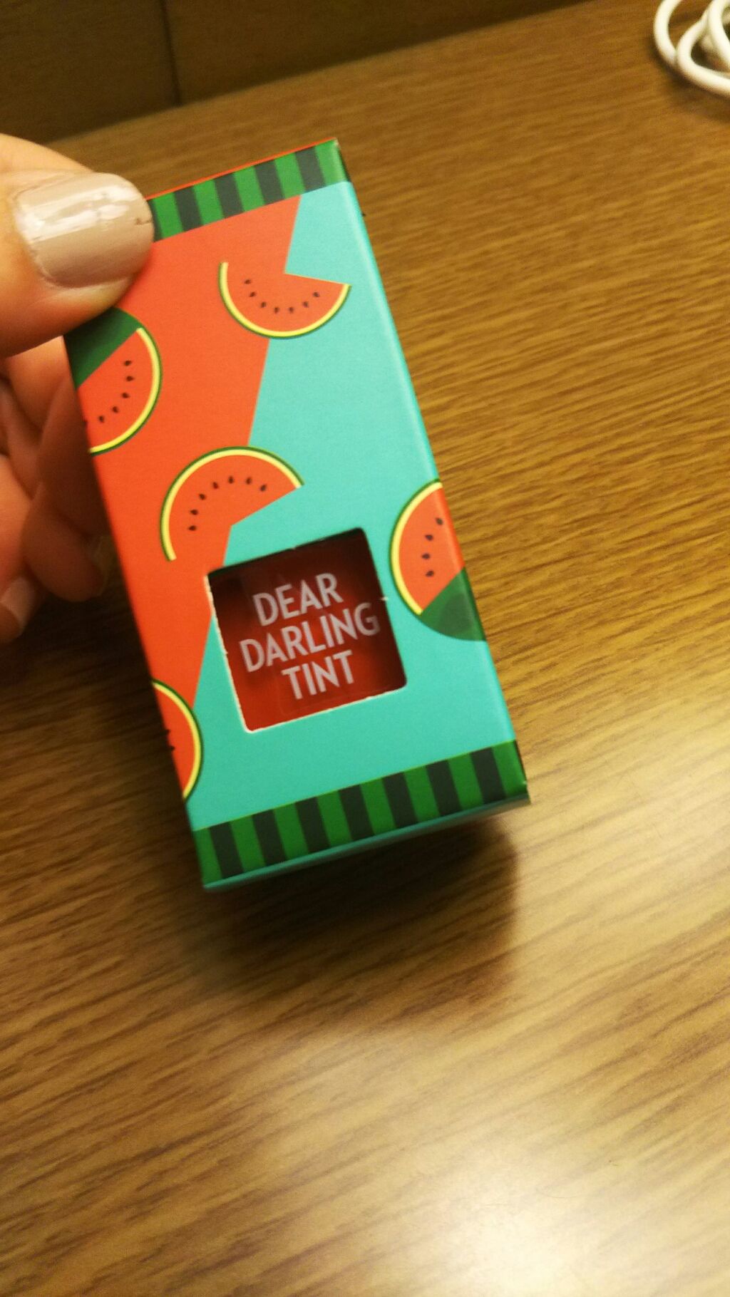 ディアダーリン ウォータージェルティント （アイスティント）/ETUDE/口紅を使ったクチコミ（1枚目）