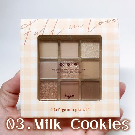 KEYBO FALL IN LOVE SHADOW PALETTE/keybo/アイシャドウパレットを使ったクチコミ(2枚目)