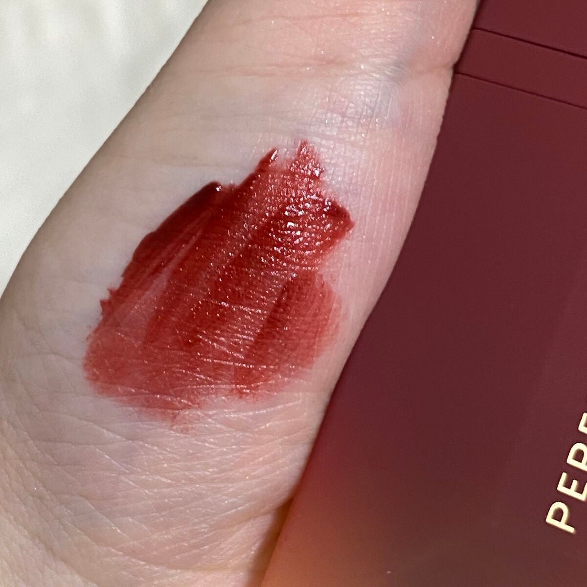 READ ME ベルベットマット リップティント赤狐限定/PERFECT DIARY/リップティントを使ったクチコミ(4枚目)