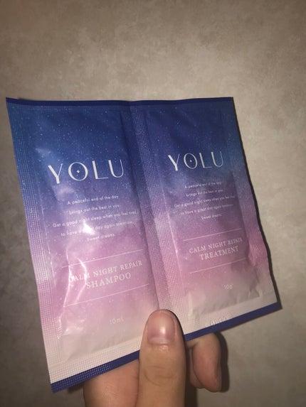 カームナイトリペアシャンプー/トリートメント/YOLU/市販シャンプーを使ったクチコミ(1枚目)