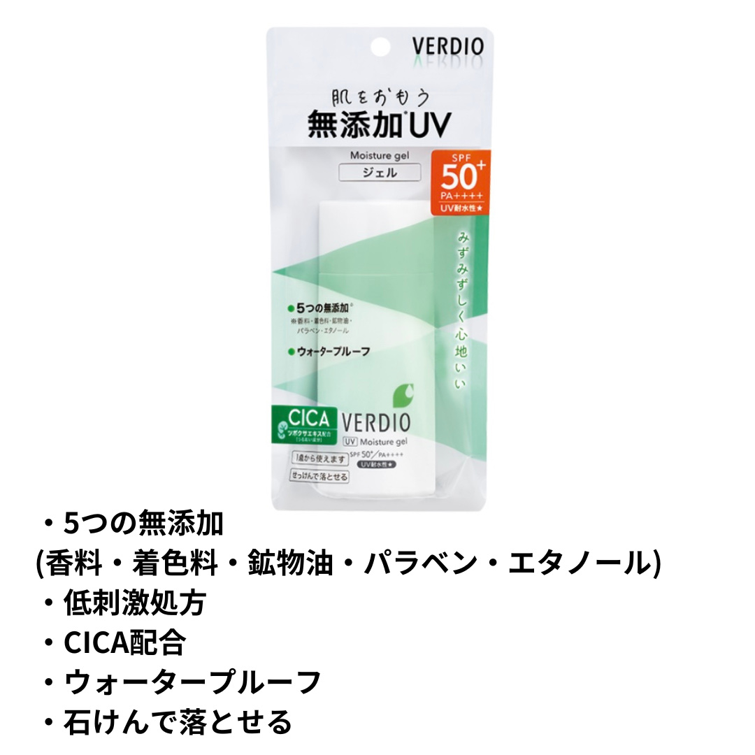 ベルディオ UV モイスチャージェル N/メンターム/日焼け止めジェルを使ったクチコミ（2枚目）