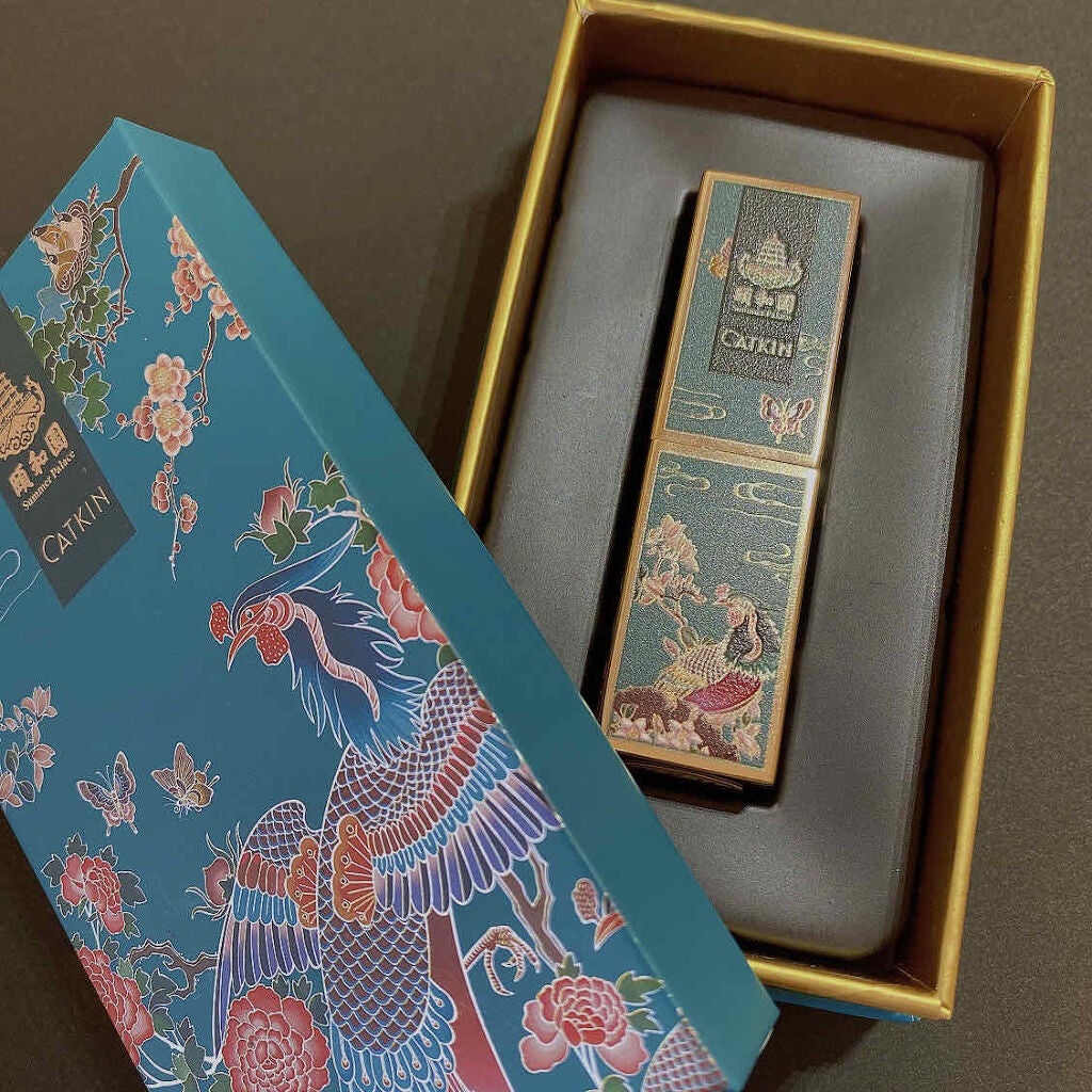 頤和園 コラボ 彫刻口紅/CATKIN/口紅を使ったクチコミ(3枚目)