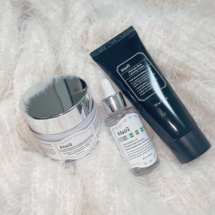 ミッドナイトブルーカーミングクリーム/Klairs/フェイスクリームを使ったクチコミ(4枚目)