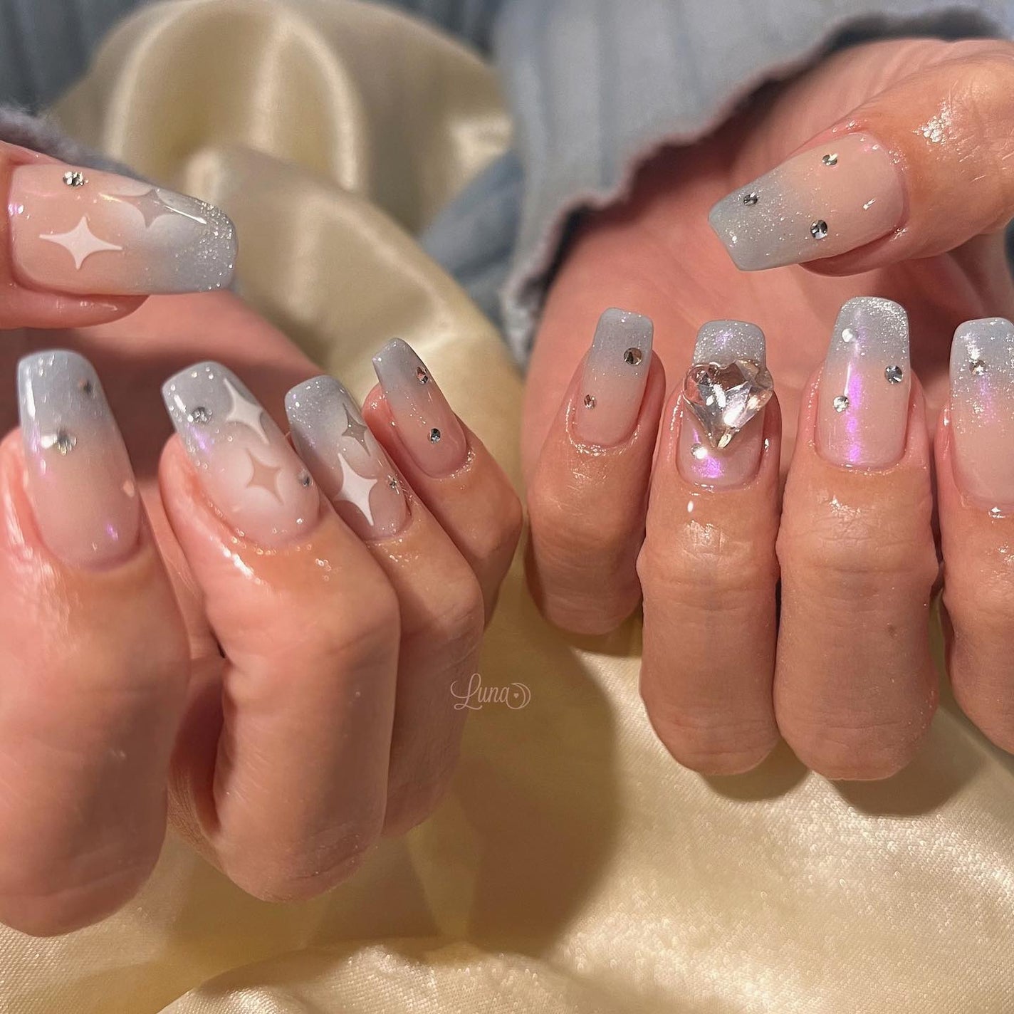 Iuna. Mizuki on LIPS 「.お持ち込みdesign参考に🧊💞#nail#nailstag..」(2枚目)