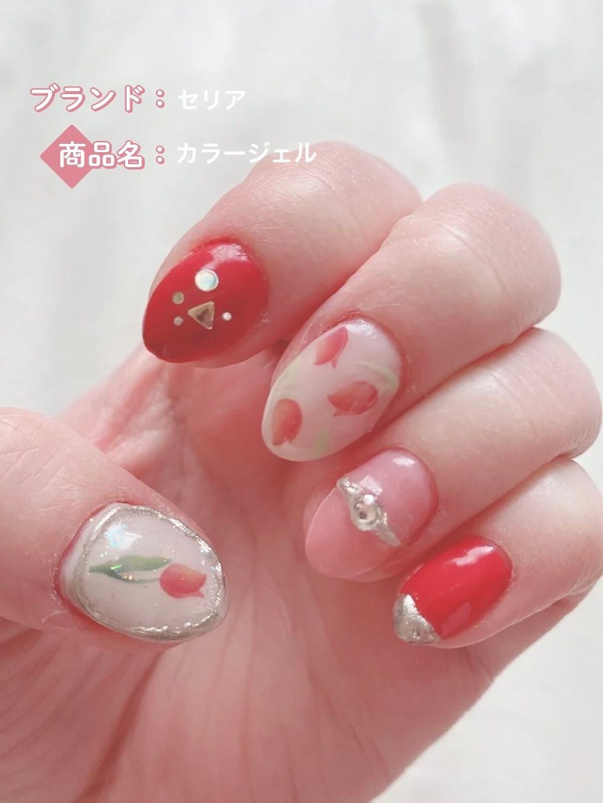 ネイルシール/セリア/ネイルシールを使ったクチコミ(1枚目)