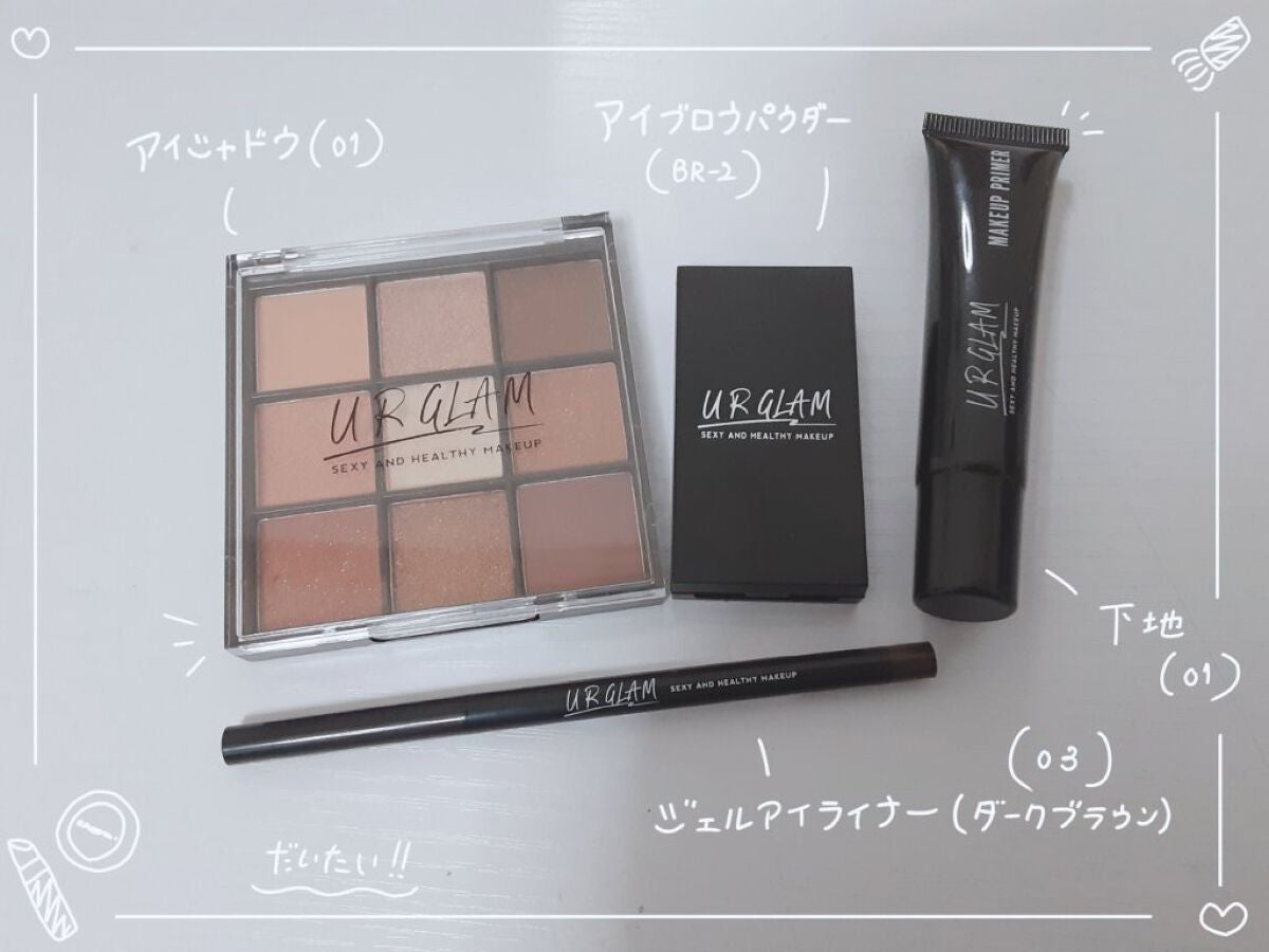 UR GLAM BLOOMING EYE COLOR PALETTE/U R GLAM/アイシャドウパレットを使ったクチコミ(2枚目)