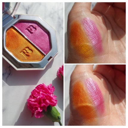 KILLAWATT FREESTYLE HIGHLIGHTER DUO/FENTY BEAUTY BY RIHANNA/パウダーハイライトを使ったクチコミ(4枚目)