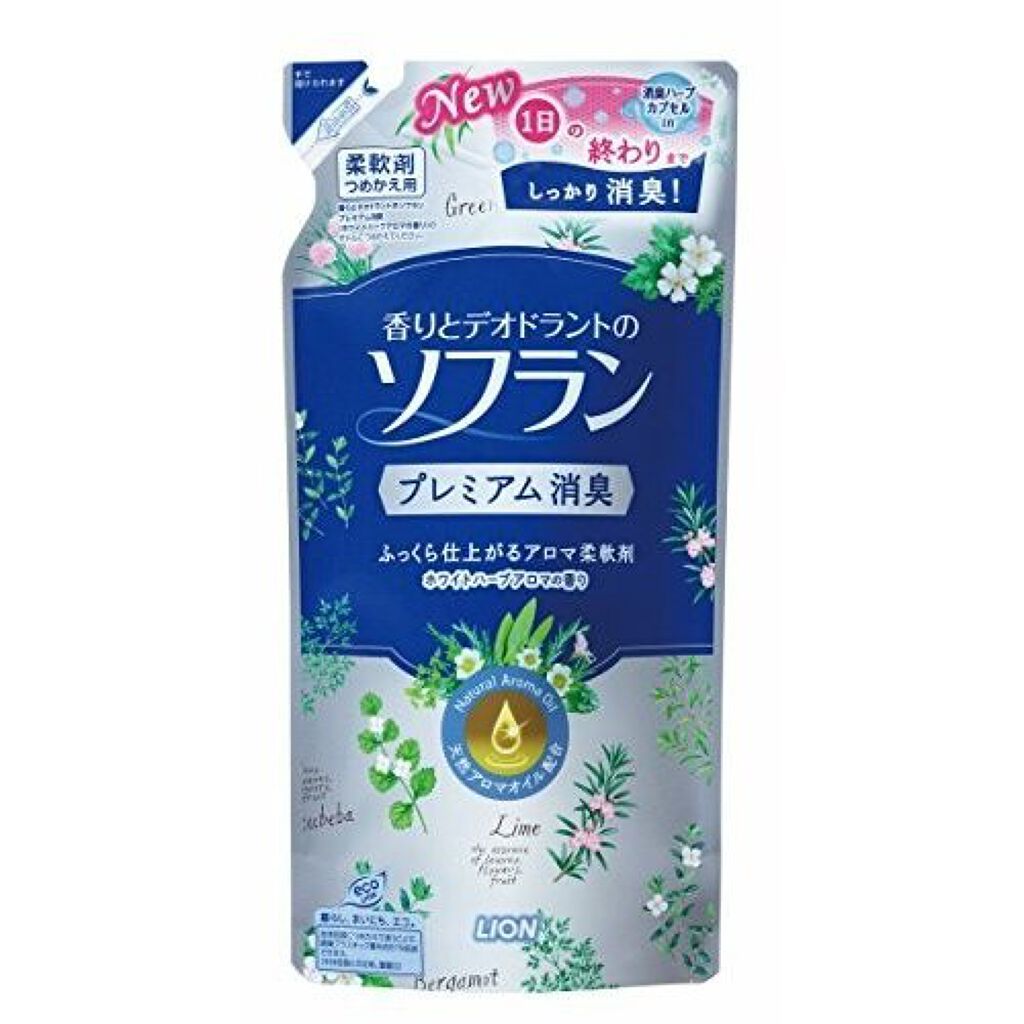 香りとデオドラントのソフラン アロマナチュラル プレミアム消臭(ホワイトハーブアロマの香り)(旧) つめかえ用