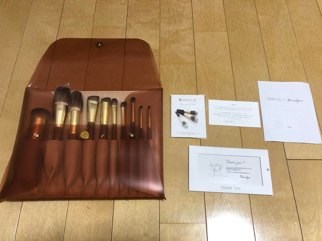 32歳ほどほどコスメ好き on LIPS 「始めに揃えるメイクブラシにおすすめ!SIXPLUS✖️マリリン..」(2枚目)
