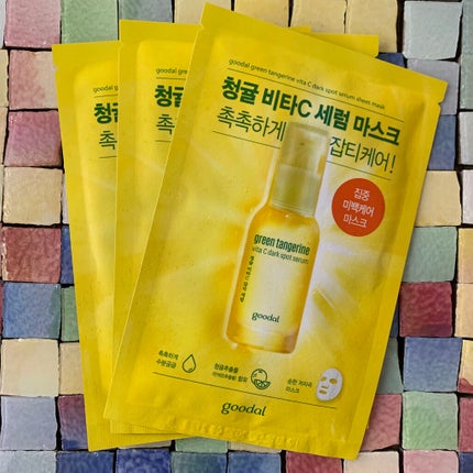 グーダル グリーンタンジェリンビタCセラムマスク/goodal/シートマスク・パックを使ったクチコミ(1枚目)