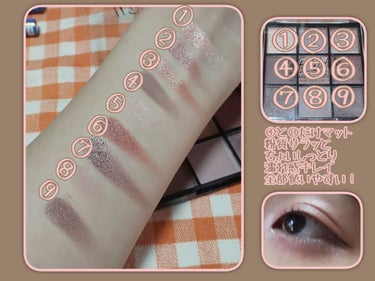 UR GLAM　BLOOMING EYE COLOR PALETTE/U R GLAM/パウダーアイシャドウを使ったクチコミ（2枚目）