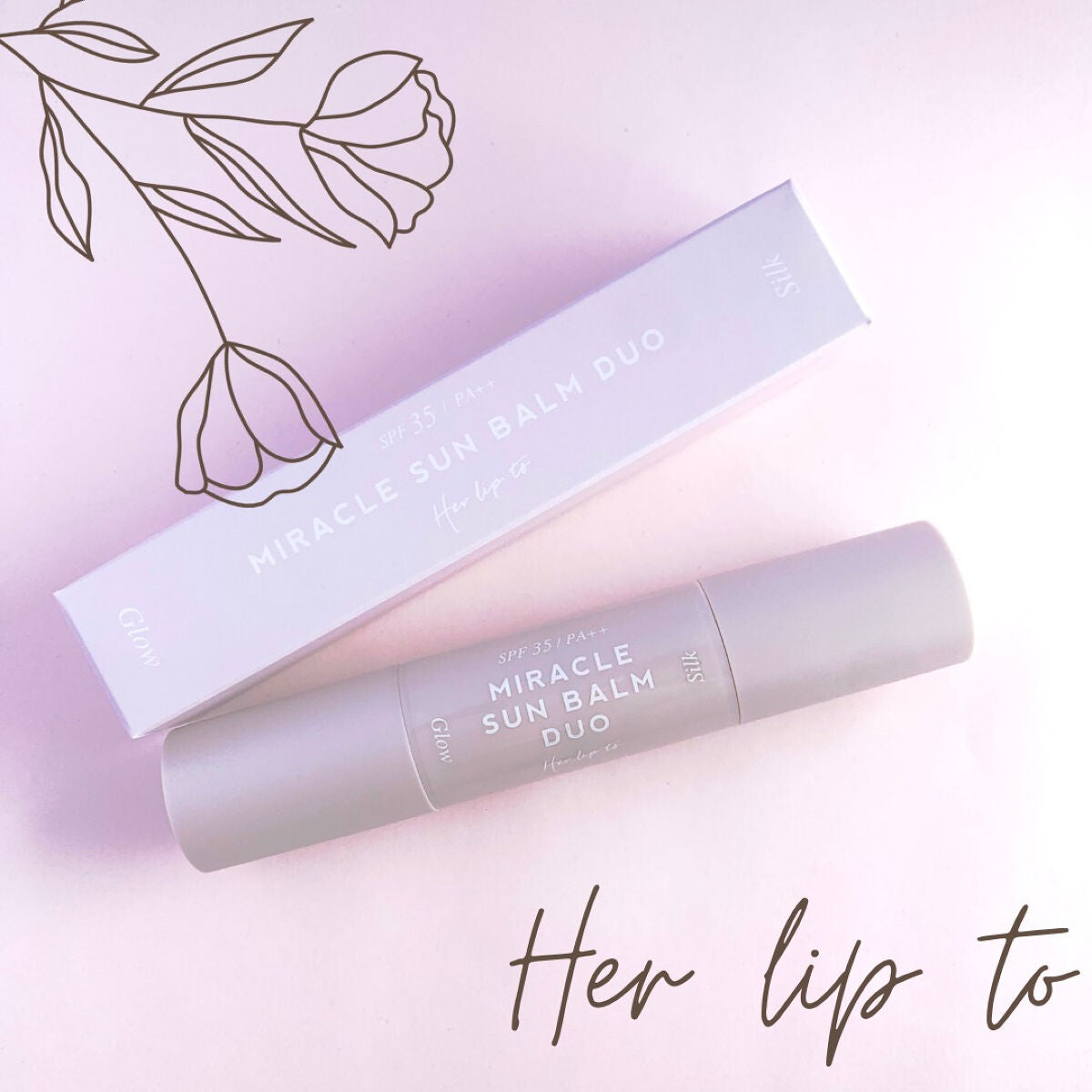 ミラクル サンバーム デュオ/Her lip to BEAUTY/日焼け止めスティックを使ったクチコミ(1枚目)