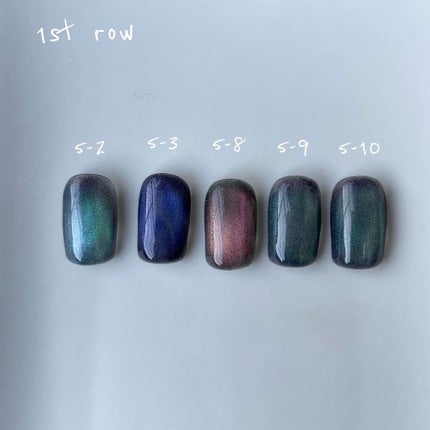 グレースジェル ラブリーキャッツアイジェルのクチコミ「❤︎グレースマグネットジェルカラーチャート❤︎
わかりやすく画像に品番ふったのでご参考に🙏🧡
.....」(3枚目)