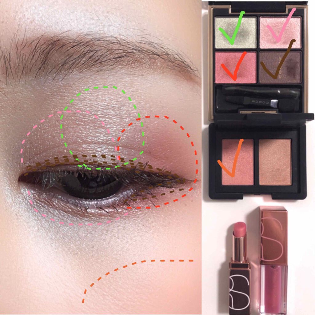 がほ on LIPS 「今日のメイク〜🎵遅くなりました💦あっ、今月最後の投稿ですね💖皆..」(4枚目)