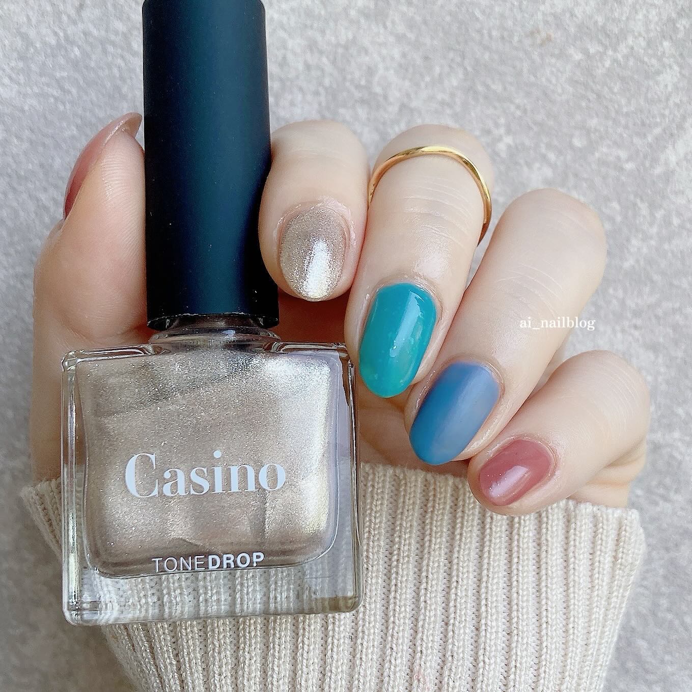 TONE DROP ネイルポリッシュ/D-UP/マニキュアを使ったクチコミ（1枚目）