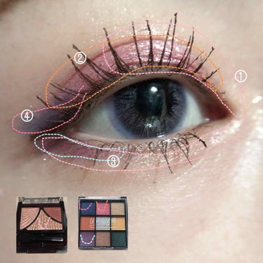 UR GLAM　BLOOMING EYE COLOR PALETTE/U R GLAM/アイシャドウパレットを使ったクチコミ（3枚目）