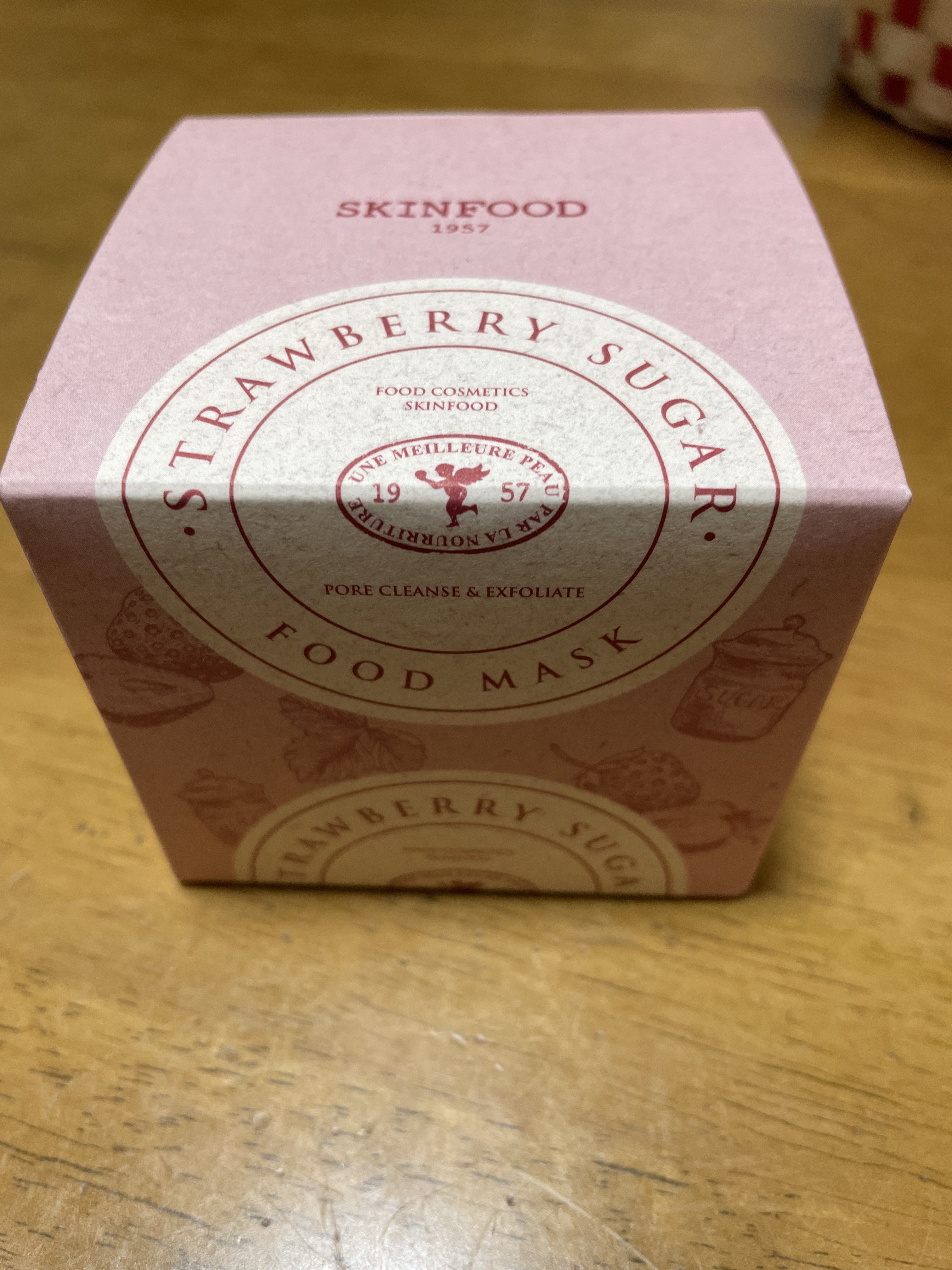 ストロベリーシュガー フードマスク/SKINFOOD/洗い流すパック・マスクを使ったクチコミ（2枚目）