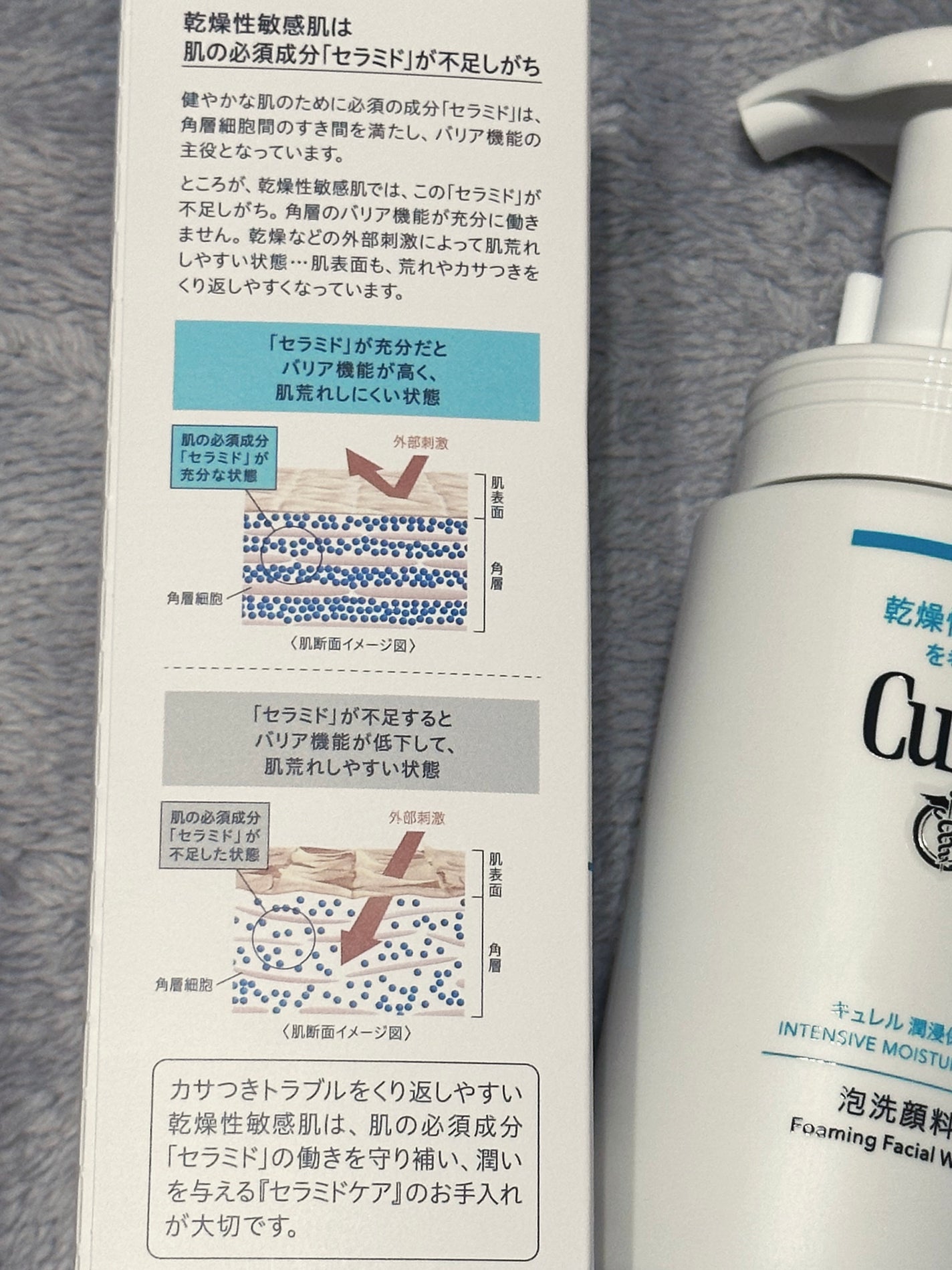 潤浸保湿 泡洗顔料/キュレル/泡洗顔を使ったクチコミ(3枚目)