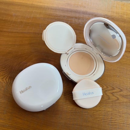ブリージンググロークッション/Healus/クッションファンデーションを使ったクチコミ(5枚目)
