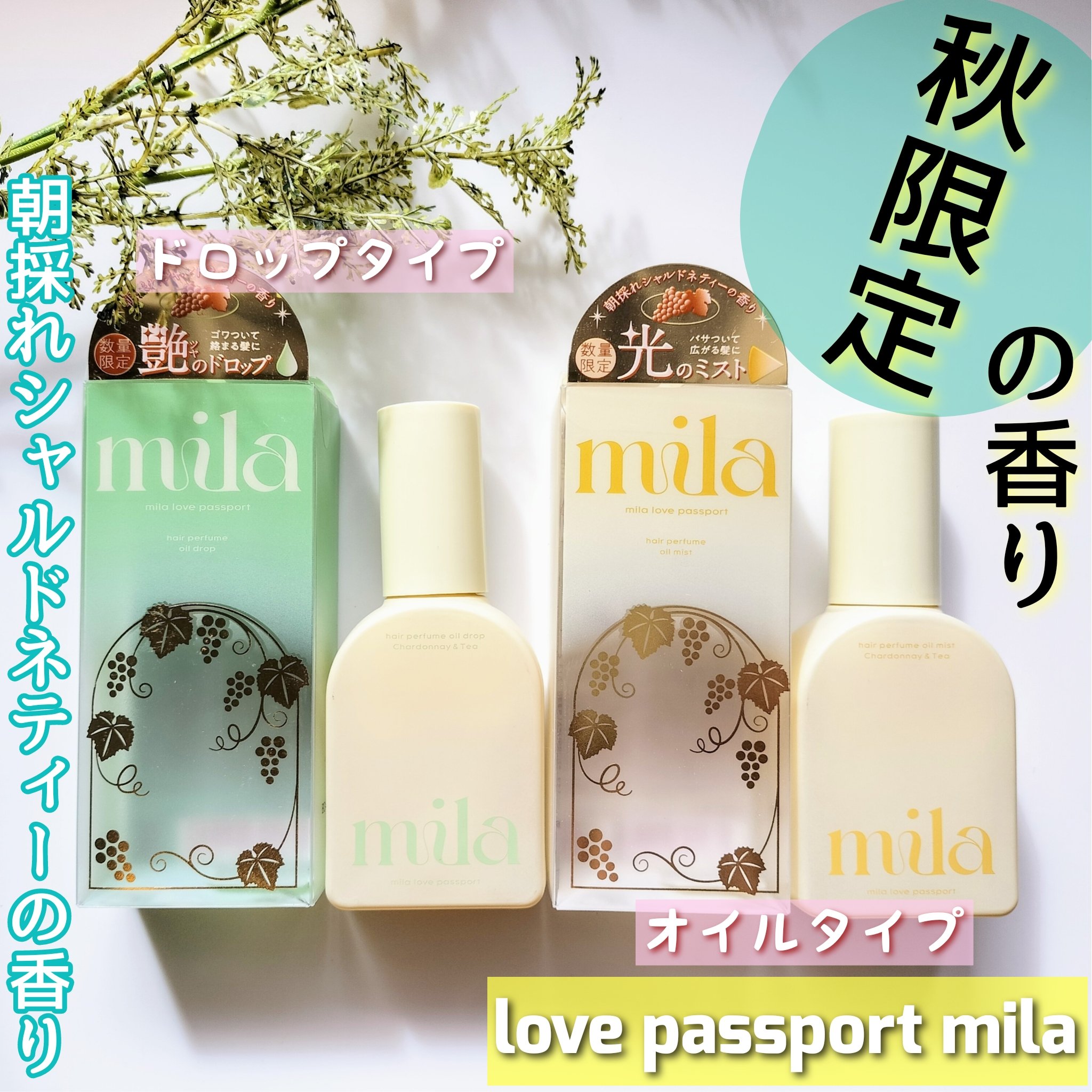 ラブ パスポート ミラ パフューム オイル ミスト シャルドネティー/ラブパスポート/ヘアオイルを使ったクチコミ（1枚目）