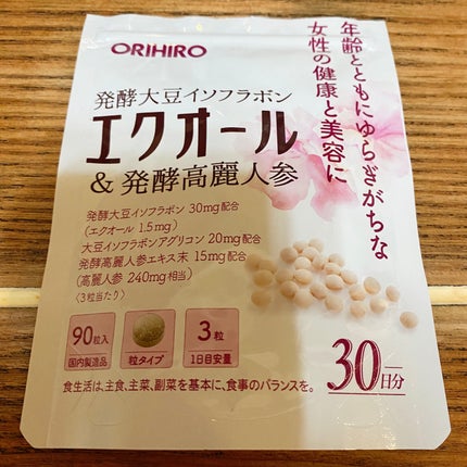 エクオール&発酵高麗人参/オリヒロ/健康サプリメントを使ったクチコミ(1枚目)