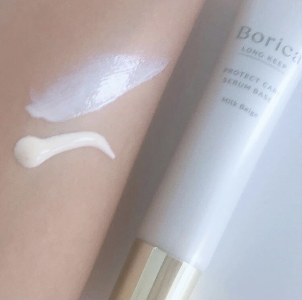 くずれ防止 美容液ケアベース ミルクベージュ SPF30 PA++/Borica/化粧下地を使ったクチコミ（2枚目）