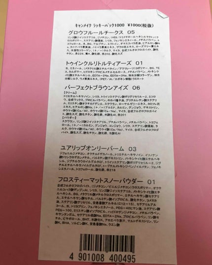 福袋 2019/キャンメイク/メイクアップキットを使ったクチコミ(2枚目)