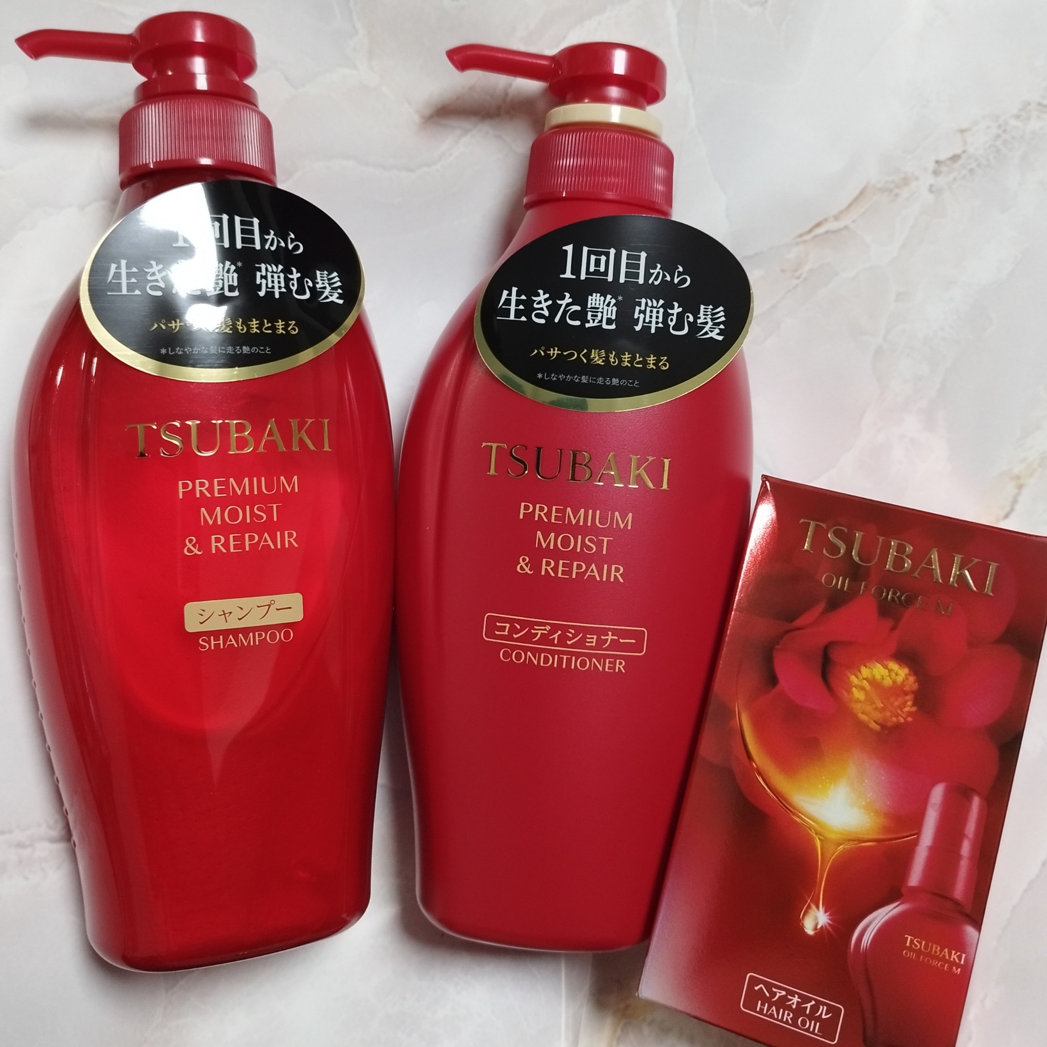 ＴＳＵＢＡＫＩ　オイルフォース M/TSUBAKI/ヘアオイルを使ったクチコミ（1枚目）