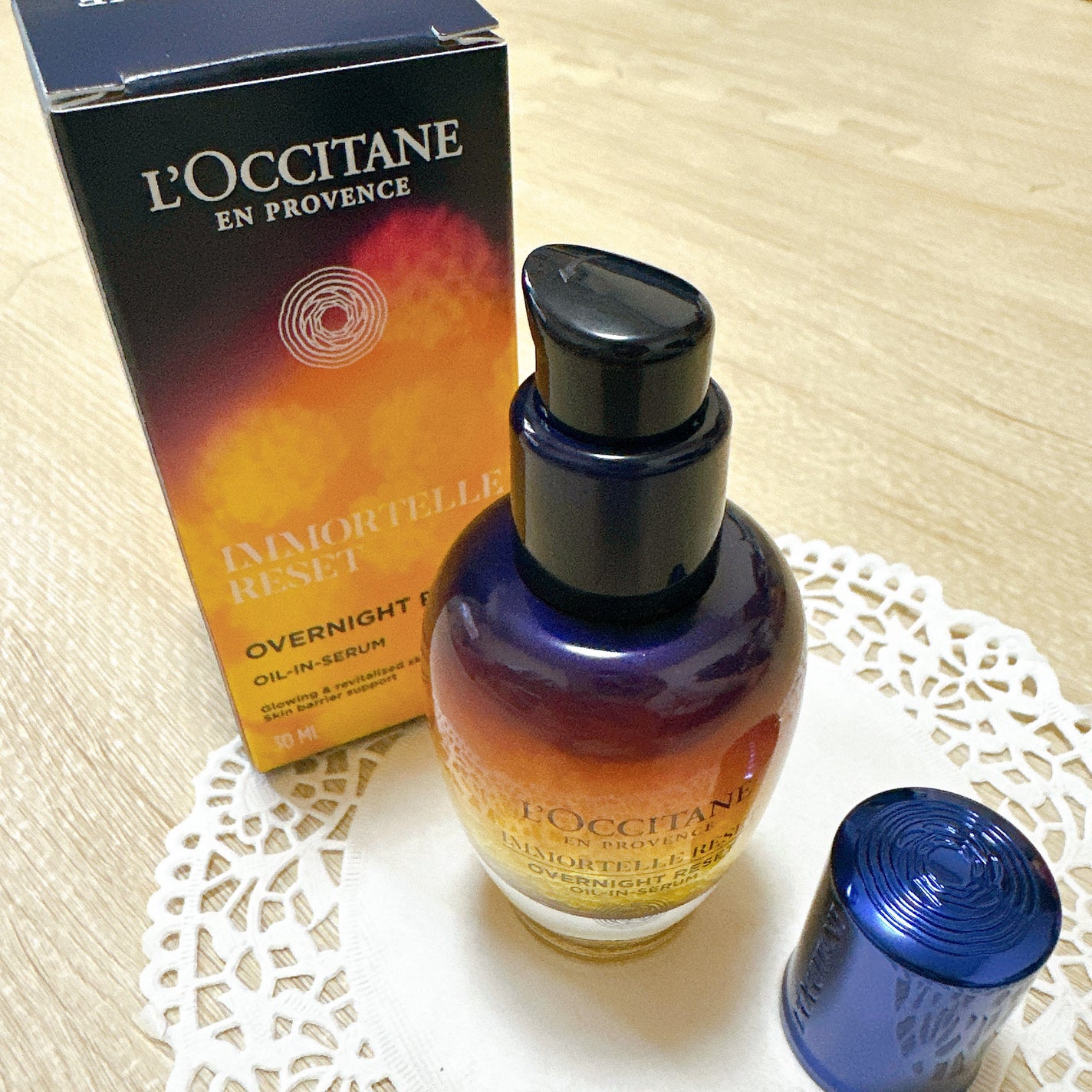 イモーテル オーバーナイトリセットセラム/L'OCCITANE/美容液を使ったクチコミ(4枚目)