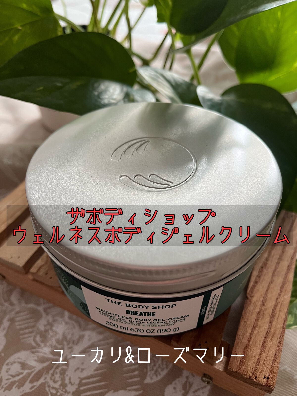 ウェルネス ボディジェルクリーム ユーカリ& ローズマリー/THE BODY SHOP/ボディクリームを使ったクチコミ（1枚目）