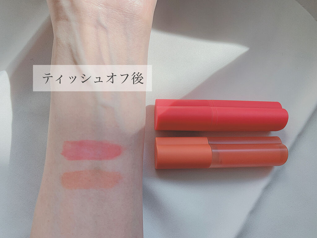 ホリカホリカ ハートクラッシュグローティントエアー 03 ベイ/HOLIKA HOLIKA/リップティントを使ったクチコミ（3枚目）