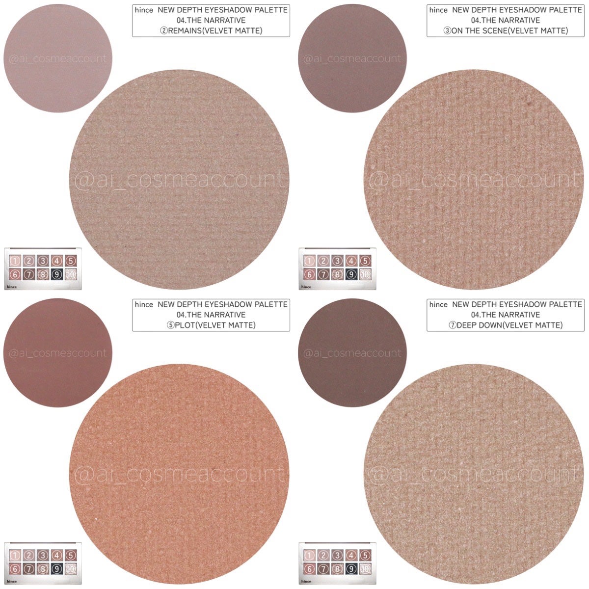 ニューデップスアイシャドウパレット/hince/アイシャドウパレットを使ったクチコミ(8枚目)