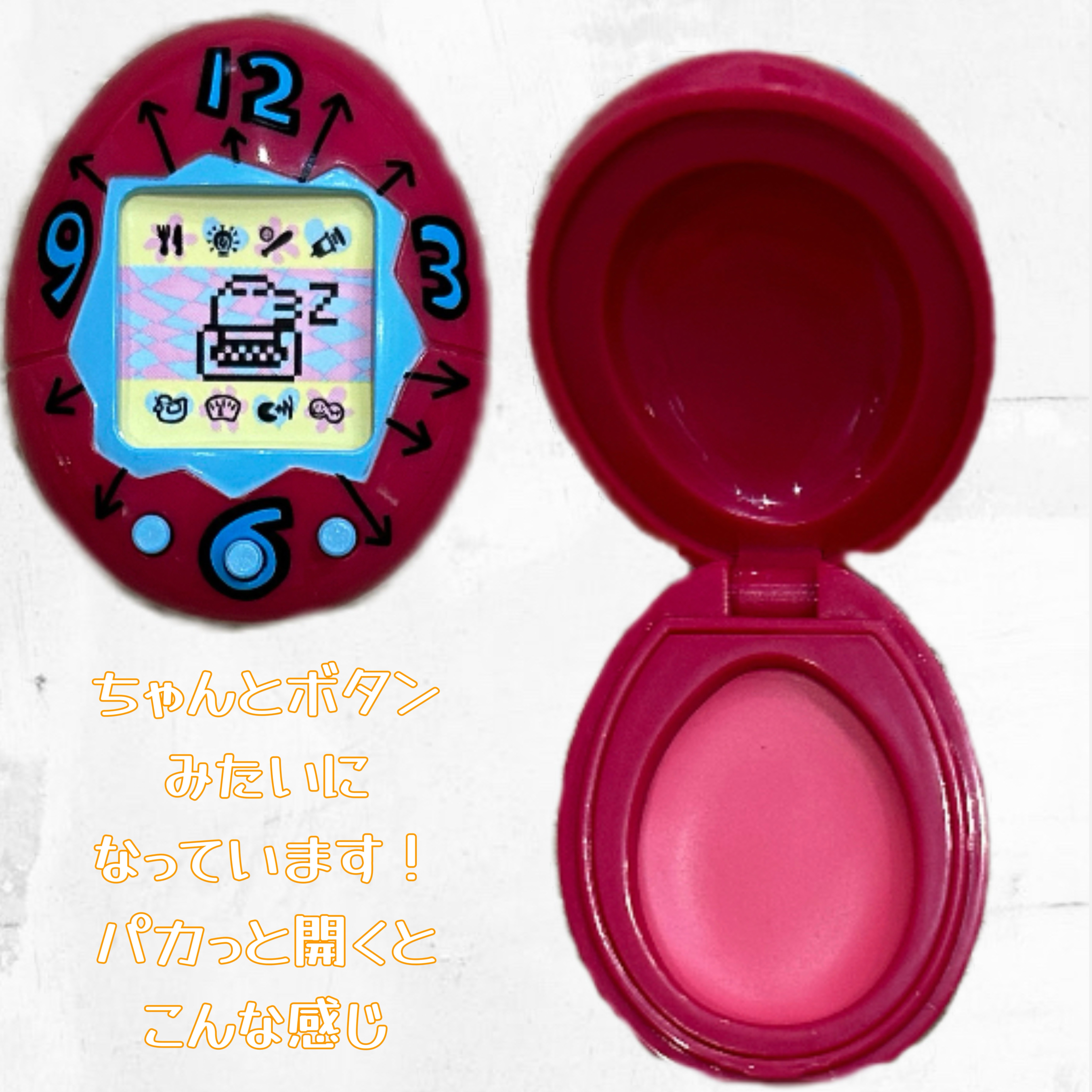 たまごっち リップ＆チーク  初代たまごっちピンク（ピーチピンク）/クレアボーテ/ジェル・クリームチークを使ったクチコミ（3枚目）