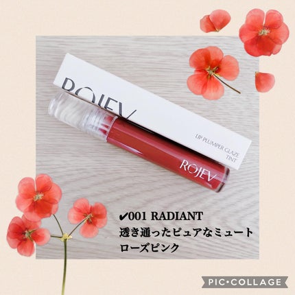 LIP PLUMPER GLAZE TINT/ROJEV/口紅を使ったクチコミ(2枚目)