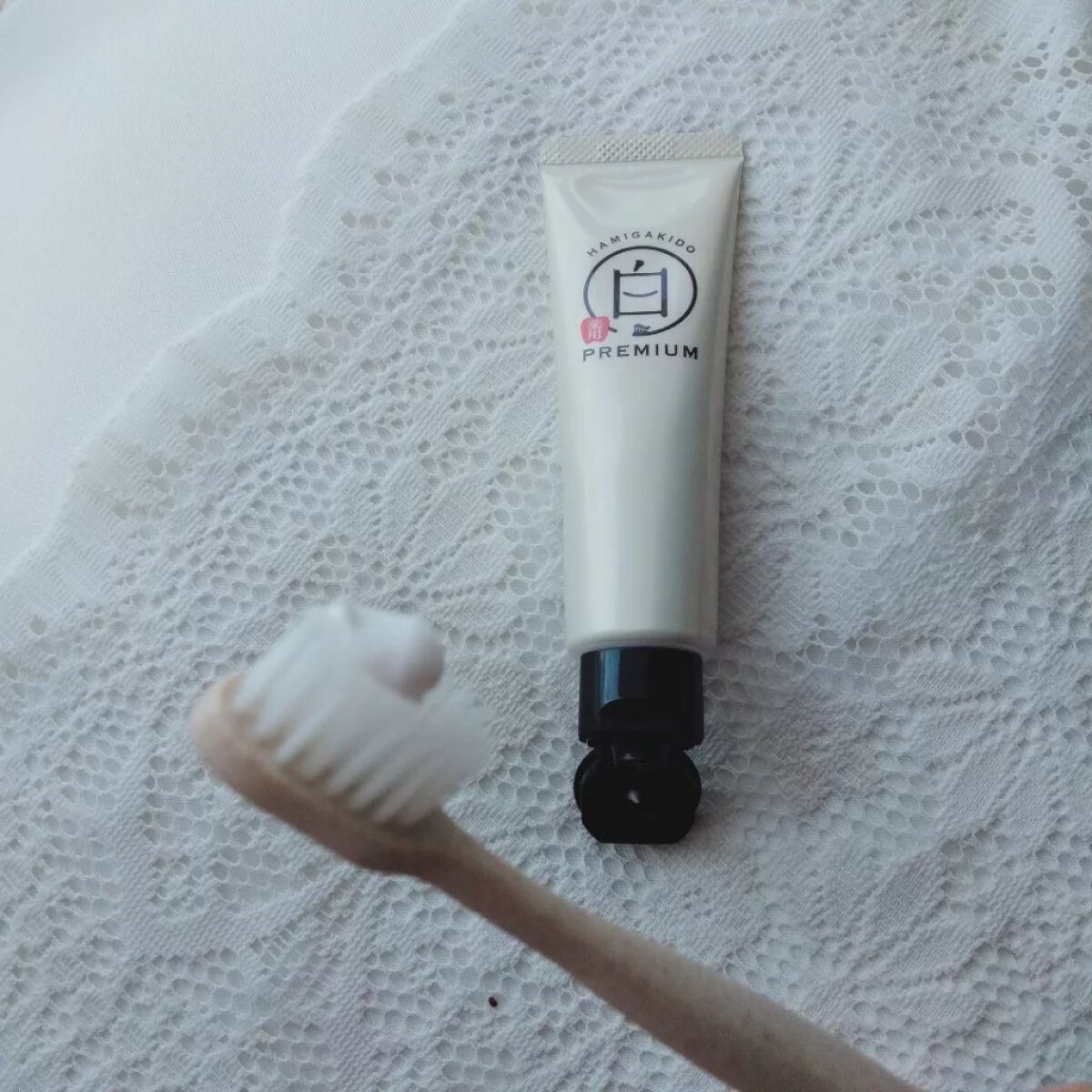 歯磨き堂 薬用ホワイトニングペースト プレミアム/歯磨き堂/歯磨き粉を使ったクチコミ(1枚目)